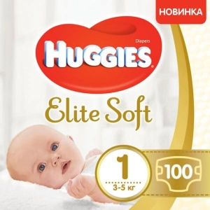 Fraldas Huggies Elite Soft 1 / 100 peças