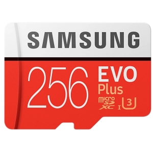 Cartão de memória Samsung EVO Plus 100 Mb/s microSDXC UHS-I U3 256 Gb