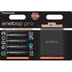 Bateria/Bateria Panasonic Eneloop Pro 4xAA 2500 mAh + estojo