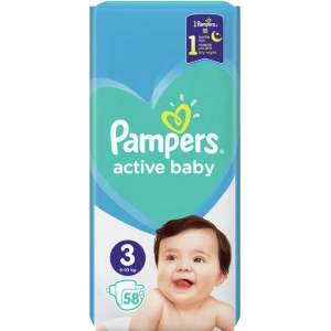 Fraldas Pampers Active Baby 3/58 unidades