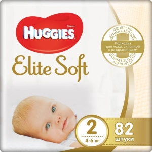 Fraldas Huggies Elite Soft 2/82 pcs