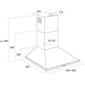 Pyramida KH 50 WH