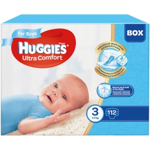 Huggies Ultra Comfort Boy 3/112 unidades