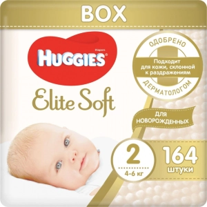 Fraldas Huggies Elite Soft 2/164 pcs