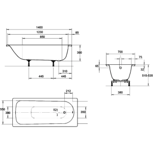 Kaldewei Eurowa 140x70