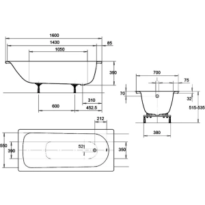 Kaldewei Eurowa 160x70