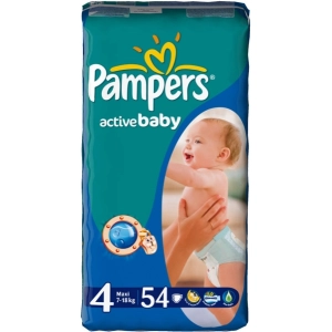 Fraldas Pampers Active Baby 4/54 pçs