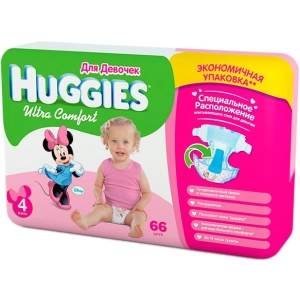 Fraldas Huggies Ultra Comfort Girl 4/66 pcs