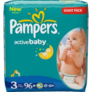 Fraldas Pampers Active 3