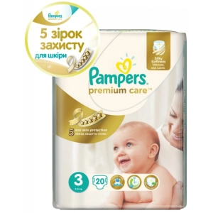 Pampers Premium fraldas Care 3/20 pcs