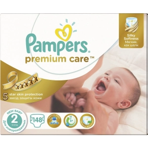 Fraldas Pampers Premium Care 2/148 peças